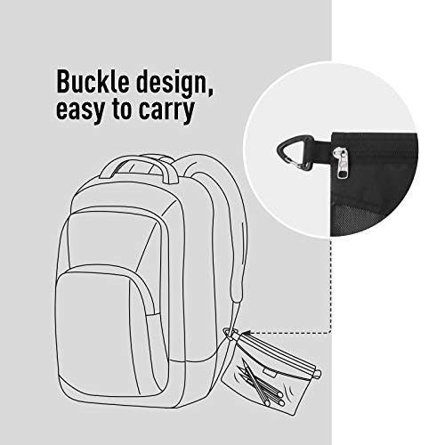 pack all Water-Resistant Material Zipper Pouch, Mesh Zipper Bags Kit