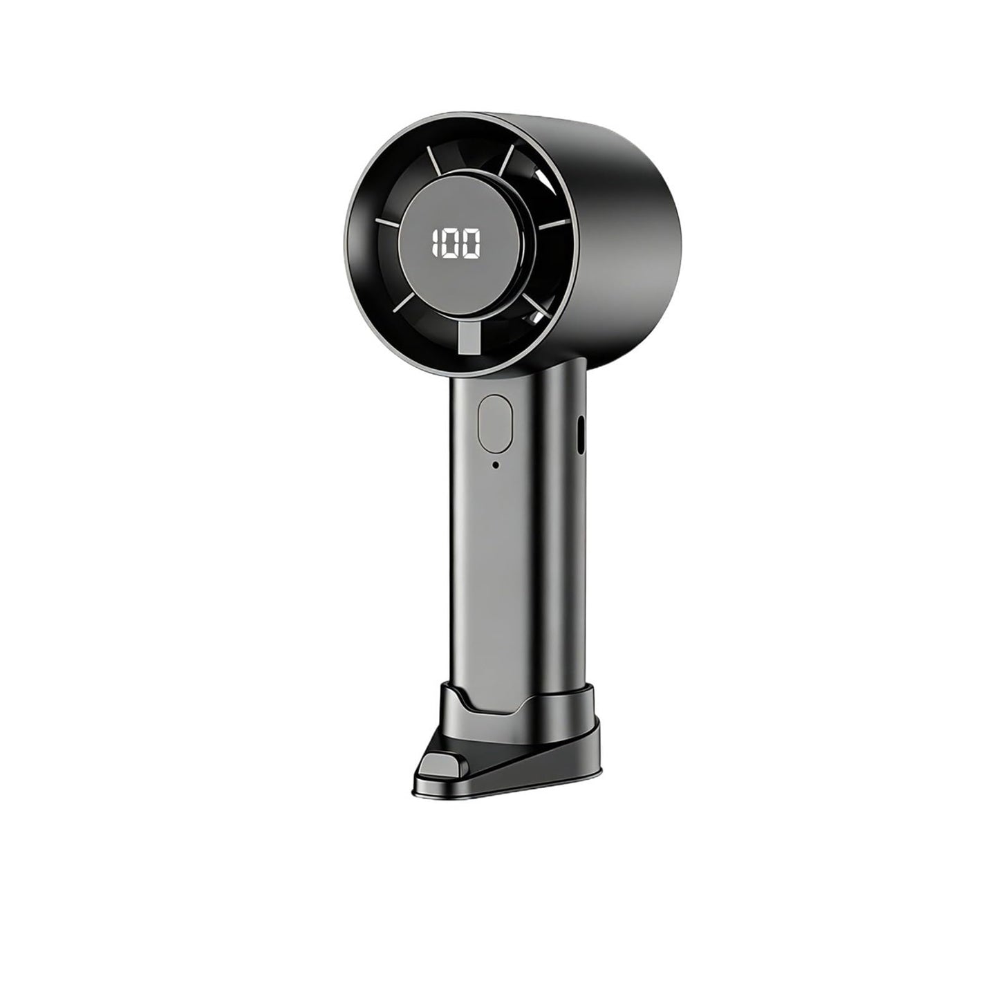 Handheld mini fan home desktop dormitory outdoor portable small digital display rechargeable electric