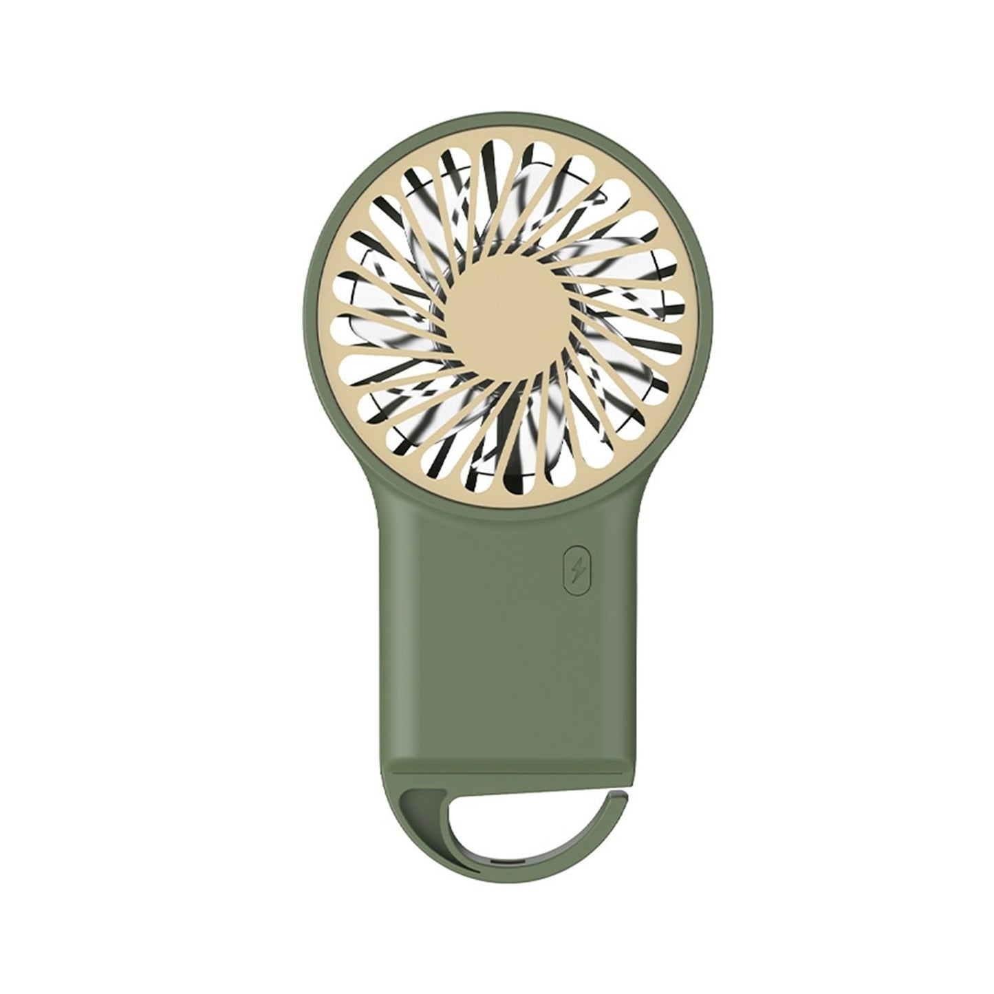 Handheld mountaineering fan USB charging mini desktop small portable | Green