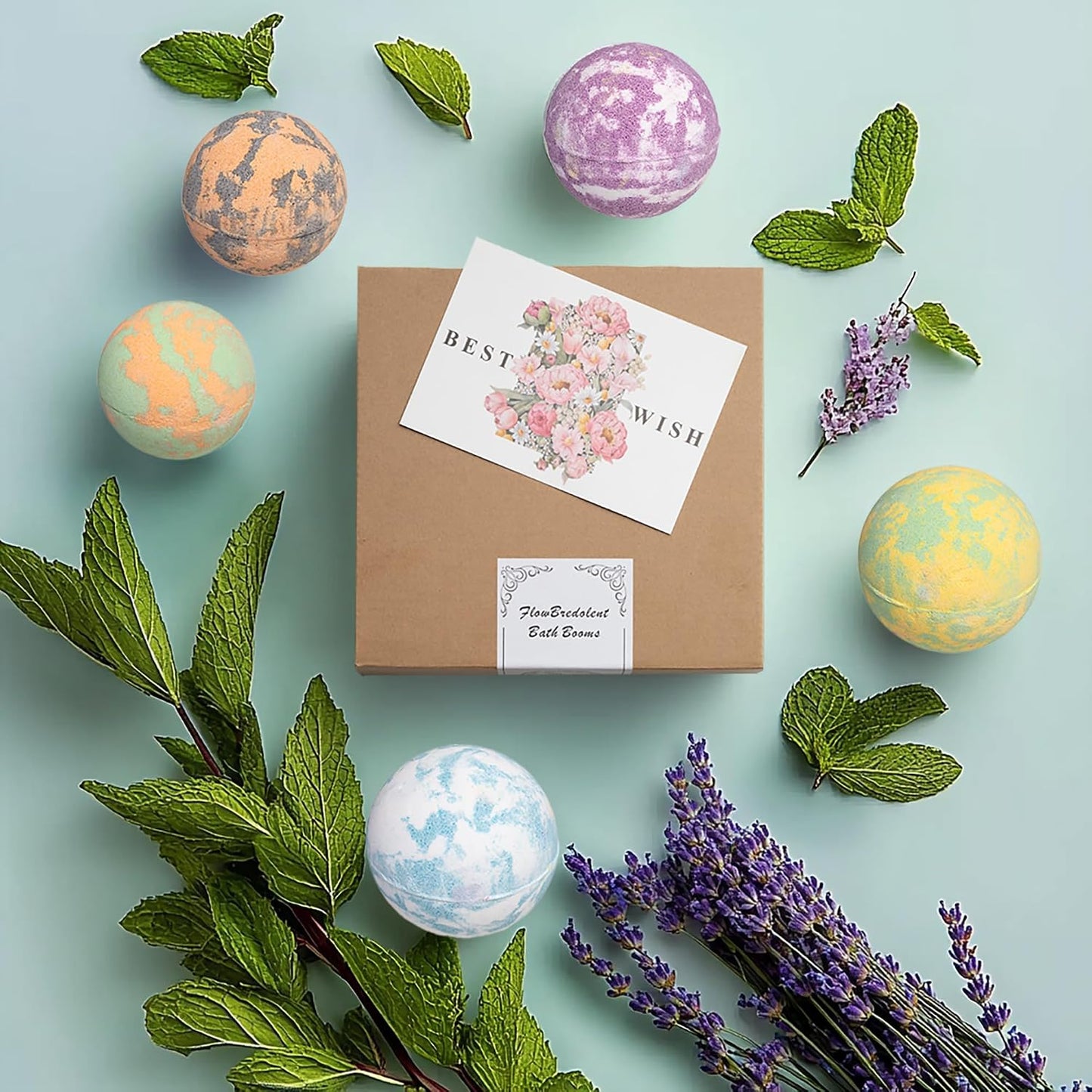 Bath Bombs for Women, 9pcs Handmade Bubble Bath Bombs with Natural Essential Oils, Wonderfull Gift for Women, as Well as Nice Valentine's Day or Birthday Gift for Wife and Girlfriend