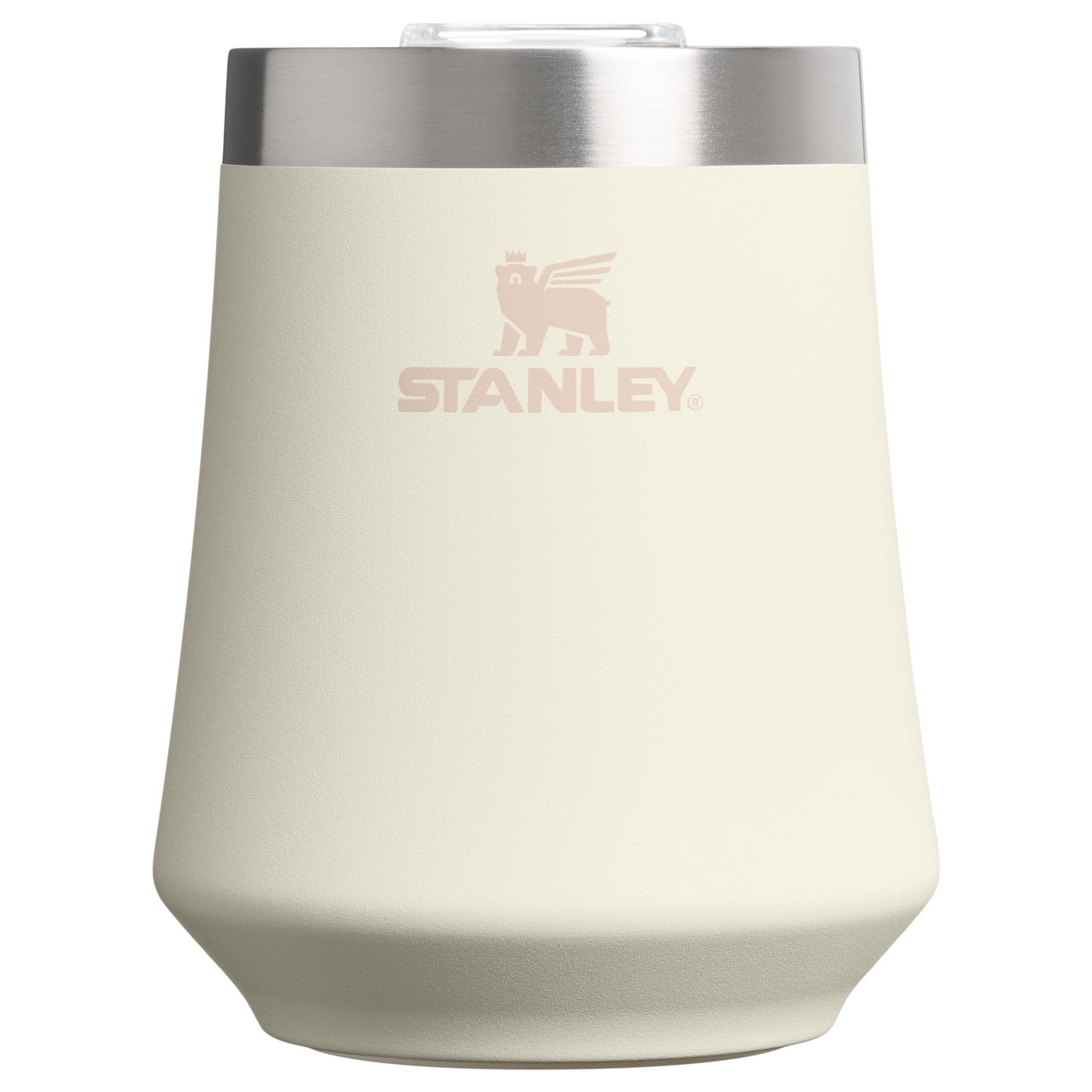 Shatterproof Luxury The Reserve Wine Tumbler D125V - Elegant Stemless Vacuum Insulated Wine Tumbler - Cream