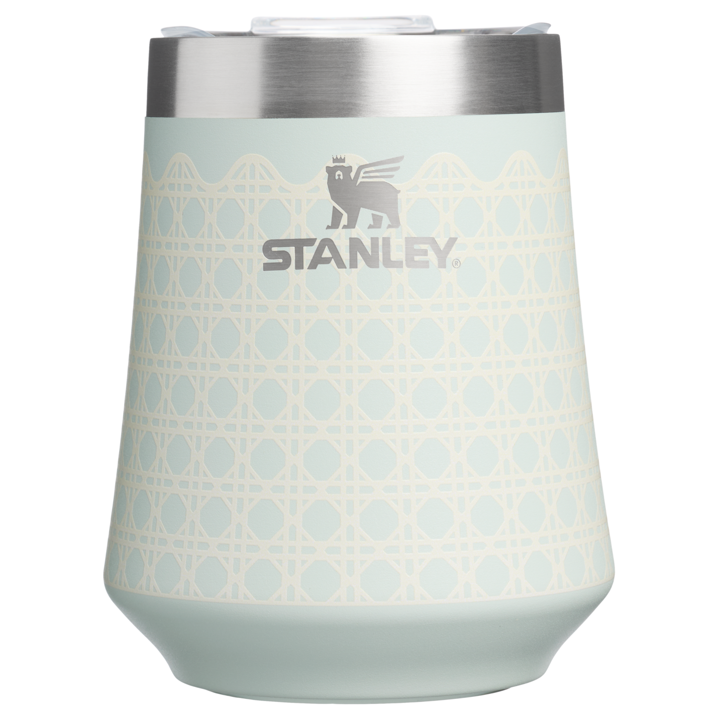 Premium Matte The Reserve Wine Tumbler D352C - Elegant Stemless Vacuum Insulated Wine Tumbler - Mist Rattan