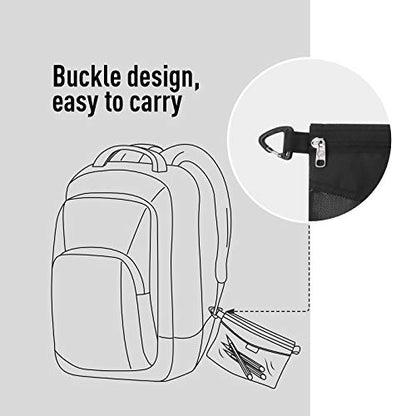 pack all Water-Resistant Material Zipper Pouch, Mesh Zipper Bags Kit