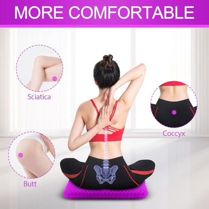 Minimalist KYSMOTIC Gel Seat Cushion for Long Sitting (Large & Kit