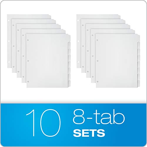 Oxford Binder Dividers for 3 Ring Binders, 10 Pack, Set