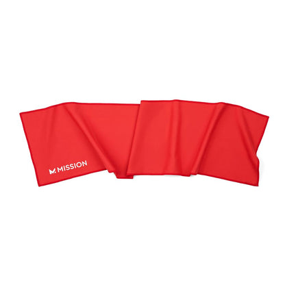 MISSION On-The-Go Cooling Towel, Blue - Soft, Lightweight Fabric - Cools Up to 2 Hours - UPF 50 Sun Protection - Machine Washable