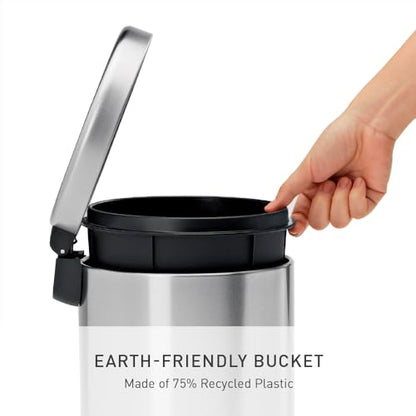 upgraded simplehuman Round Step Can, 4.5L / 1.2 Gallon Collection