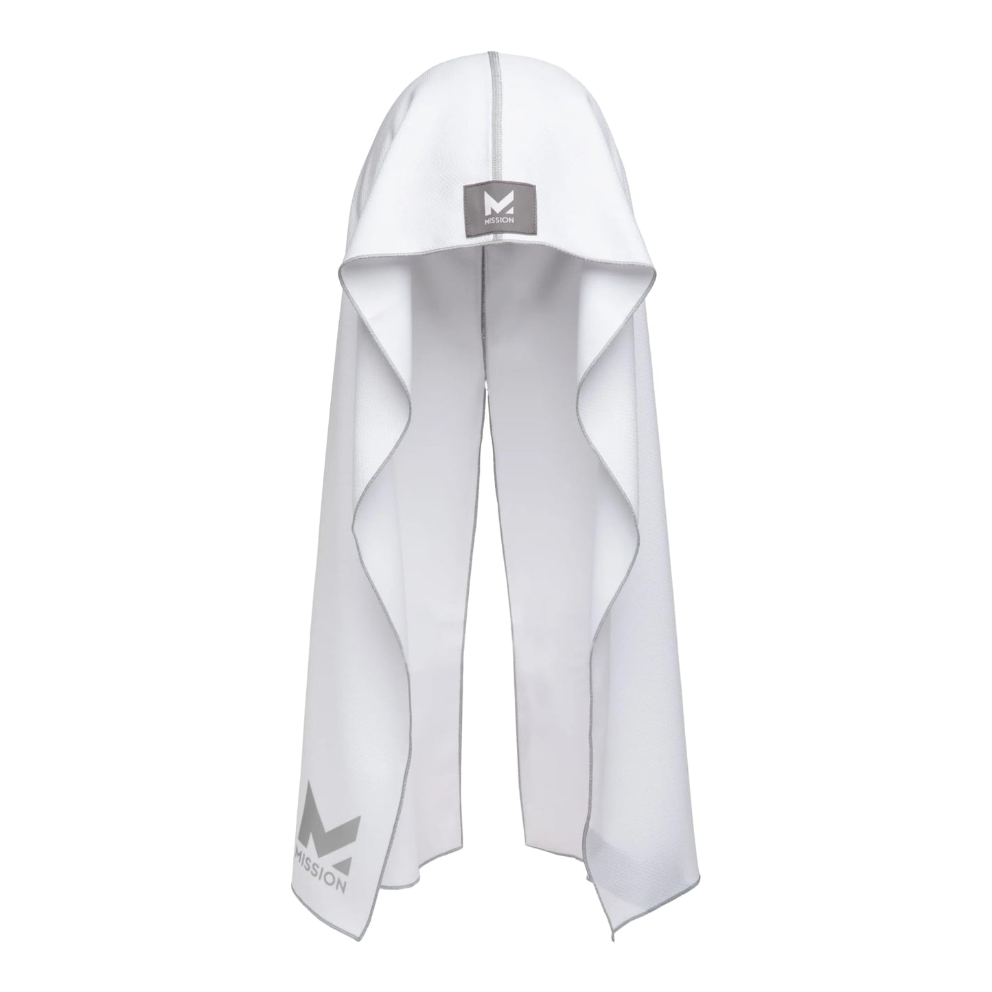 MISSION Cooling Hoodie Towel, Evaporative Cool Technology, Cools Instantly When Wet, UPF 50 Sun Protection, Contours Your Head to Stay in Place, Great for Sports, Fitness, Gym