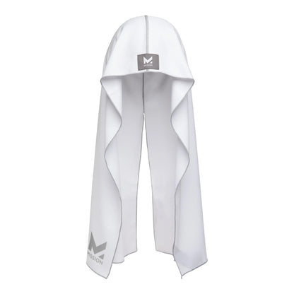 MISSION Cooling Hoodie Towel, Evaporative Cool Technology, Cools Instantly When Wet, UPF 50 Sun Protection, Contours Your Head to Stay in Place, Great for Sports, Fitness, Gym