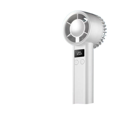 Summer mini turbine handheld fan high speed semiconductor charging outdoor portable small wholesale