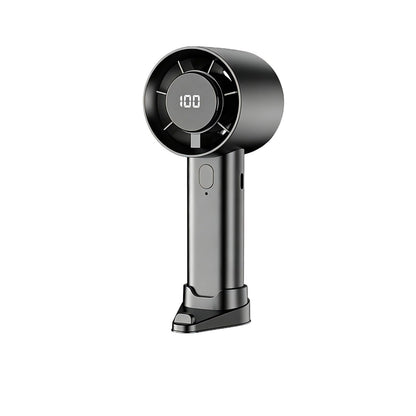 Handheld mini fan home desktop dormitory outdoor portable small digital display rechargeable electric