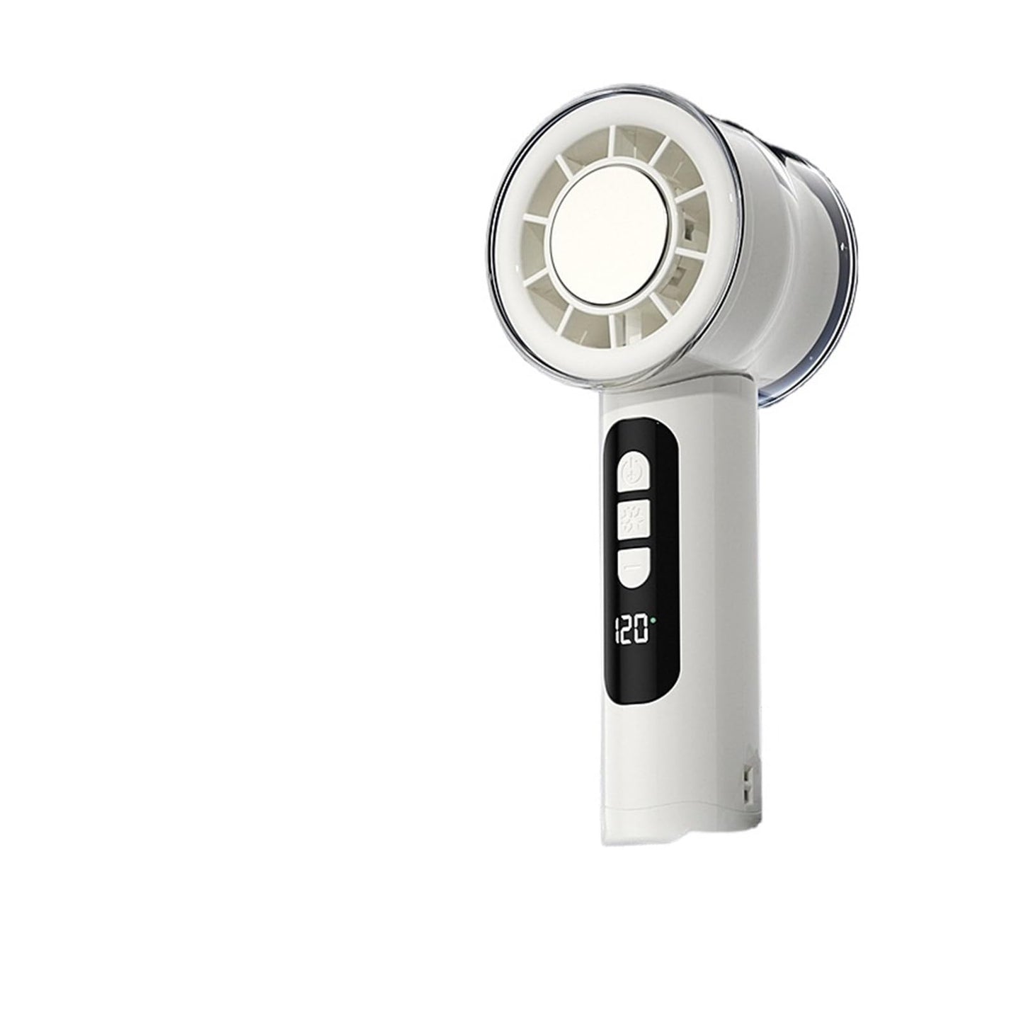 handheld fan USB digital display long battery life turbine large wind small outdoor portable electric