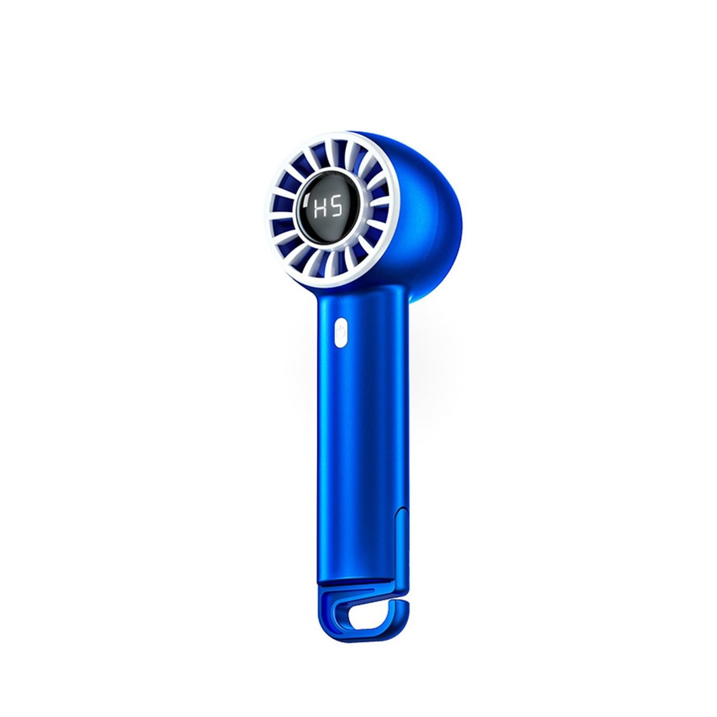 Handheld turbo fan portable USB charging digital display foldable mountaineering buckle small