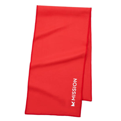MISSION On-The-Go Cooling Towel, Blue - Soft, Lightweight Fabric - Cools Up to 2 Hours - UPF 50 Sun Protection - Machine Washable