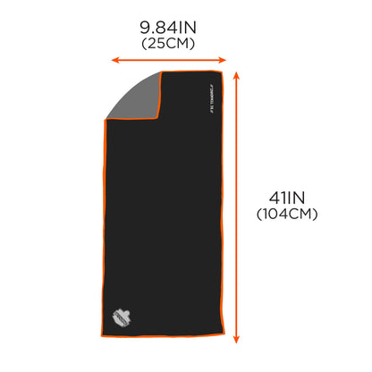 Ergodyne Chill Its 6602MF Cooling Towel, Soft Microfiber Material, UPF 50+,Blue,41" x 9.84"