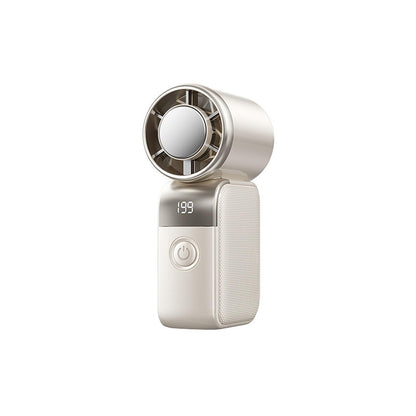Of the mini portable handheld cooling fan USB rechargeable brushless motor high-speed turbine small wind cannon