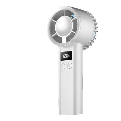 Summer mini turbine handheld fan high speed semiconductor charging outdoor portable small wholesale