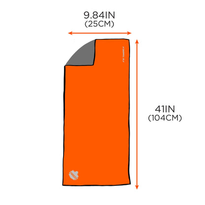 Ergodyne Chill Its 6602MF Cooling Towel, Soft Microfiber Material, UPF 50+,Blue,41" x 9.84"
