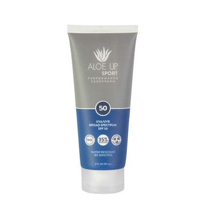 Aloe Up Sport Sunscreen Body Lotion SPF 50 – Broad Spectrum Sunblock With Aloe Vera Gel – Non-Greasy, Skin Sun Protection, No White Cast – Sunscreen – Fragrance-Free – 6 Oz, 2-Pack