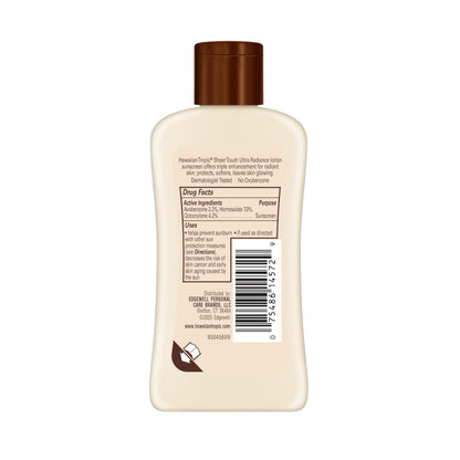 Hawaiian Tropic Sheer Touch Ultra Radiance Lotion Sunscreen SPF 50, 8 Fl Oz Twin Pack, Hawaiian Tropic Sunscreen SPF 50, Sunblock, Oxybenzone Free Sunscreen, Body Sunscreen Pack, 8 Fl Oz each