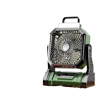 Small cooling fishing desktop fan long battery life construction site lighting charging camping tent portable outdoor