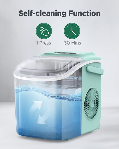 Nugget Ice Maker Countertop - Silonn Smart Pebble Ice Machine, Pellet Ice 44 lbs per Day, Crushed Ice from Timer Function and Status Alerts with Silonn App, Stainless Steel