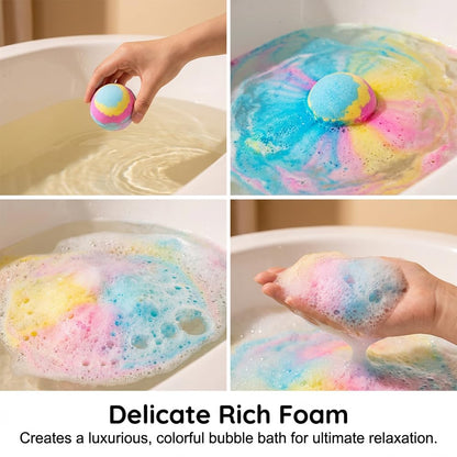 Ocean Toy Bath Salt Ball Sleeve Box Bath Bombs, 2026 New 12-Pack Bath Bombs with Surprise Spring Inside, Upgrade Easter Gifts Bubble Easter Basket Stuffers Easter Egg Fillers (Blue 12Pcs)