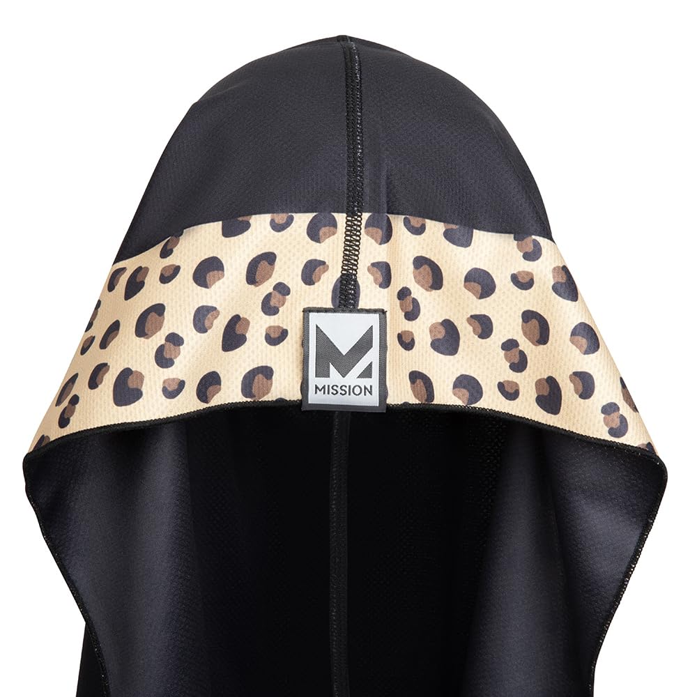 MISSION Cooling Hoodie Towel, Evaporative Cool Technology, Cools Instantly When Wet, UPF 50 Sun Protection, Contours Your Head to Stay in Place, Great for Sports, Fitness, Gym
