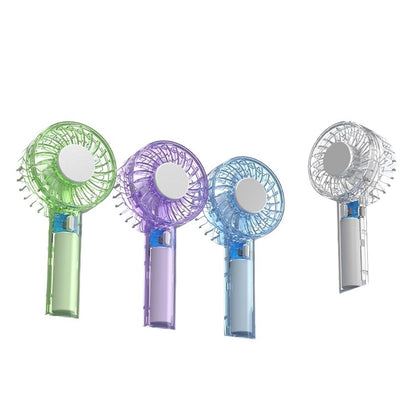 Refrigeration electric fan handheld outdoor small mini rechargeable style | One-Light