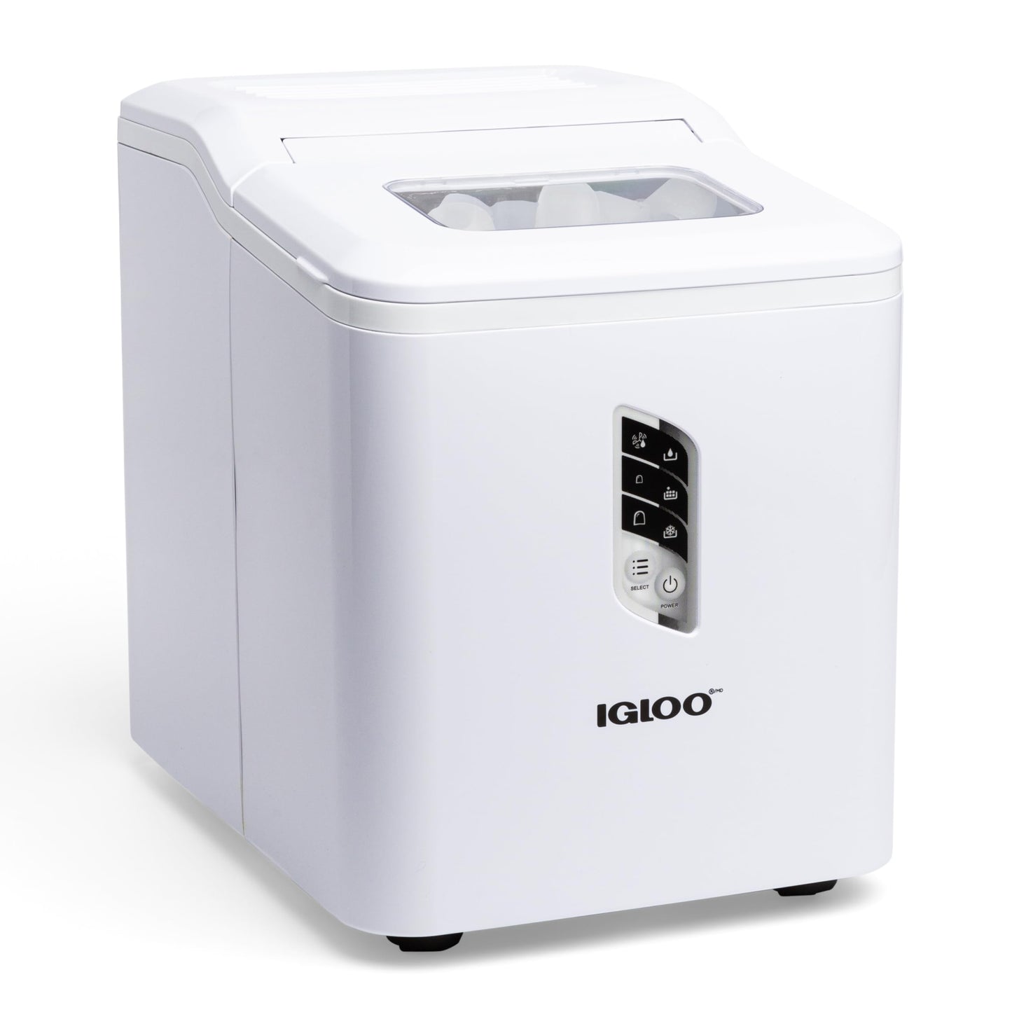 Igloo Automatic Self-Cleaning Portable Electric Countertop Ice Maker Machine with Handle, 26 Pounds in 24 Hours, 9 Ice Cubes Ready in 7 Minutes, with Ice Scoop and Basket