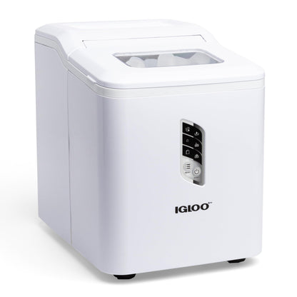 Igloo Automatic Self-Cleaning Portable Electric Countertop Ice Maker Machine with Handle, 26 Pounds in 24 Hours, 9 Ice Cubes Ready in 7 Minutes, with Ice Scoop and Basket