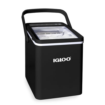 Igloo Automatic Self-Cleaning Portable Electric Countertop Ice Maker Machine with Handle, 26 Pounds in 24 Hours, 9 Ice Cubes Ready in 7 Minutes, with Ice Scoop and Basket