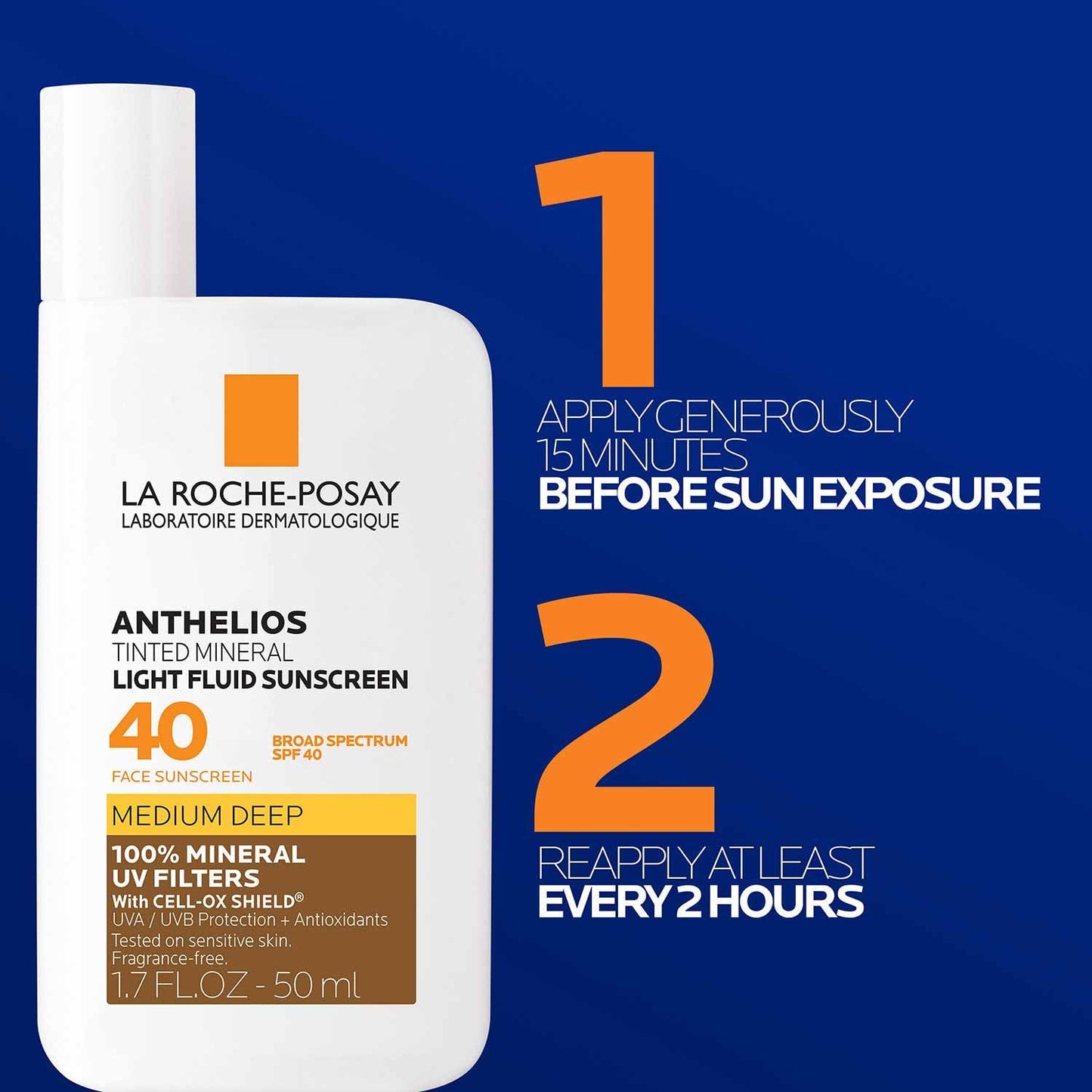 La Roche Posay Anthelios 50 Mineral Tinted Ultra Light Sunscreen Fluid