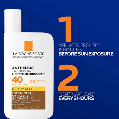 La Roche Posay Anthelios 50 Mineral Tinted Ultra Light Sunscreen Fluid