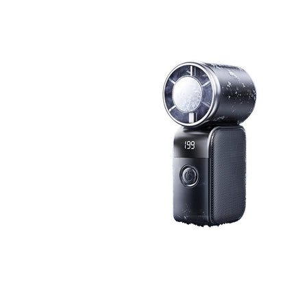 Of the mini portable handheld cooling fan USB rechargeable brushless motor high-speed turbine small wind cannon