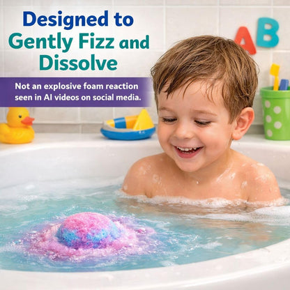 Bath Bombs for Kids with Surprise Inside - Organic, Gentle & Kid Friendly Bubble Bath Fizzies with Toys Inside. Spa Bath Fizz Balls Kit. Fizzy Balls w/Rich Bubbles, Birthday Gifts for Boys, Girls