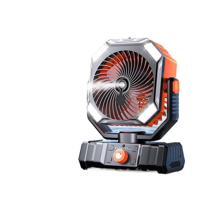 Outdoor camping rechargeable fan fishing small dormitory refrigeration USB cooling portable long battery life shaking head