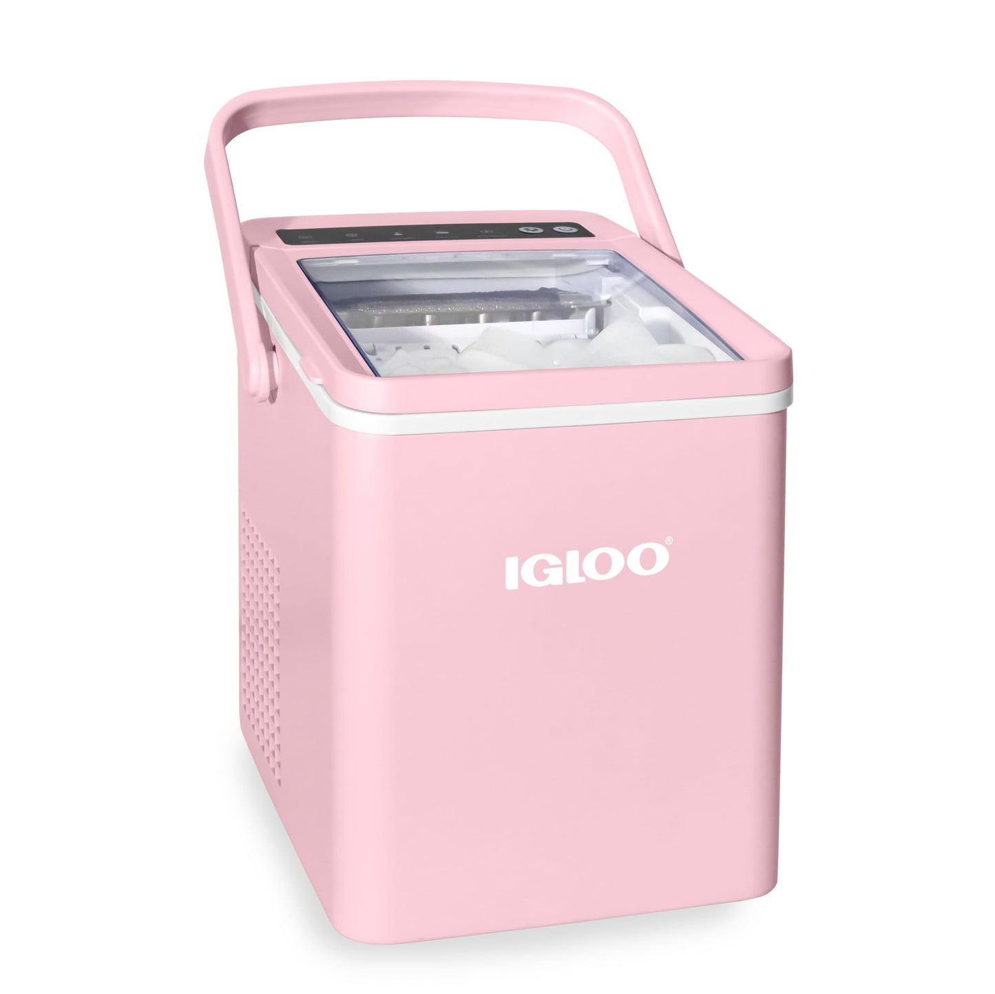 Igloo Automatic Self-Cleaning Portable Electric Countertop Ice Maker Machine with Handle, 26 Pounds in 24 Hours, 9 Ice Cubes Ready in 7 Minutes, with Ice Scoop and Basket