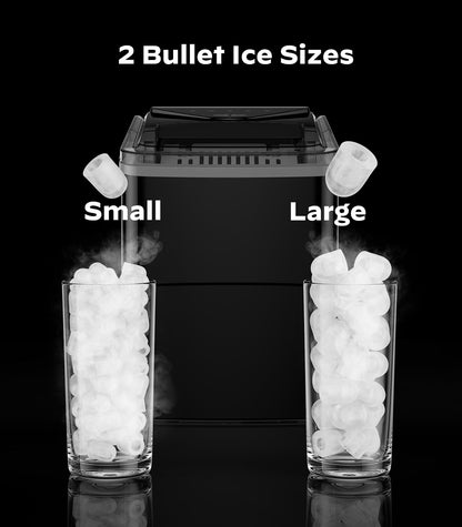 Silonn Nugget Ice Maker Countertop with APP & Voice Control, Self Cleaning Ice Machine with 3L Large Water Tank, 40 lbs/24H Soft Chewable Ice, Portable Pebble Ice Maker for Home, Kitchen and Party