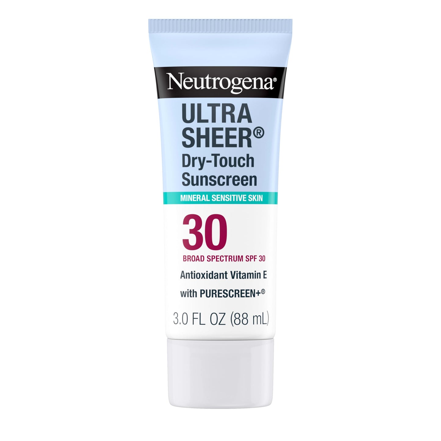 Neutrogena, Ultra Sheer Dry-Touch Sunscreen SPF 55 for Face and Body, Lightweight Non Greasy Broad Spectrum Uva/Uvb Protection, No White Cast, Water Resistant (80 Min) Travel Sunscreen Lotion, 88.7 mL