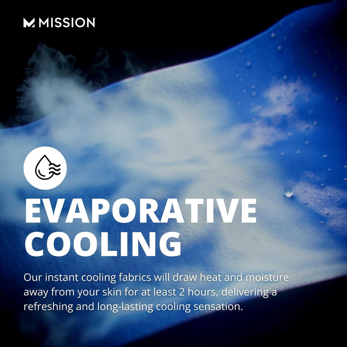 MISSION Original Cooling Towel - Soft, Durable Microfiber - Cools Up to 2 Hours - UPF 50 Sun Protection - Machine Washable
