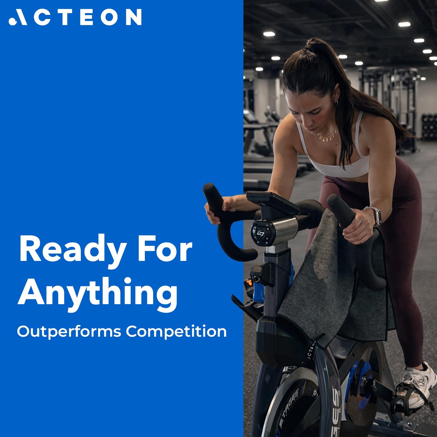 Acteon Microfiber Gym Towels 5 Pack, Quick Dry Silver ION Odor-Free Sweat Towel, Super Absorbent Fast Drying for Men & Women, Workout, Yoga, Running, Hiking, Travel – 16x30.5 Inch