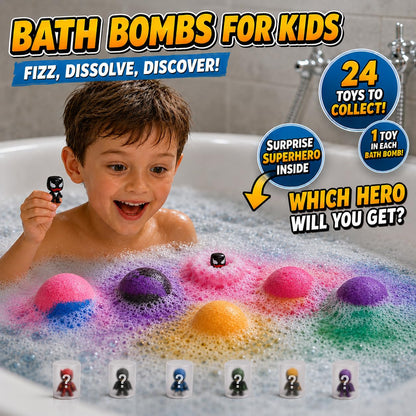 EvolutionUSA 12 Bloom Bath Bombs with Toys - Adorable Girl Bath Bomb Set, Bubbly Kids Bathbombs, Fizzy Bath Ball, Kids Bath Bombs for Girls, Childrens Bath Bomb Set Easter, Birthday, Christmas Gift