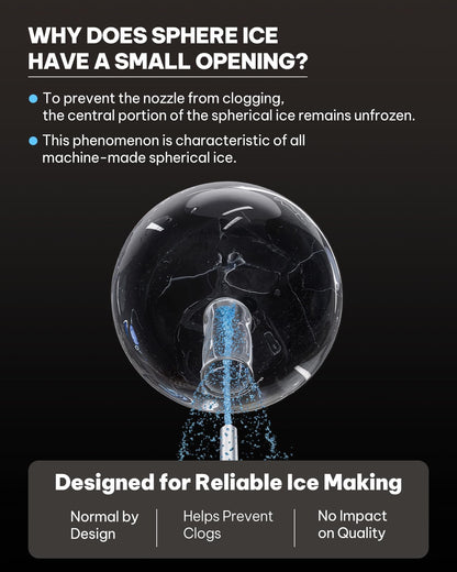 Nugget Ice Maker Countertop - Silonn Smart Pebble Ice Machine, Pellet Ice 44 lbs per Day, Crushed Ice from Timer Function and Status Alerts with Silonn App, Stainless Steel