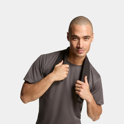 MISSION On-The-Go Cooling Towel, Blue - Soft, Lightweight Fabric - Cools Up to 2 Hours - UPF 50 Sun Protection - Machine Washable