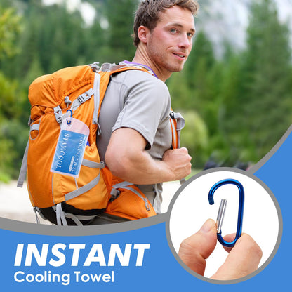 CSITE 4 Pack Cooling Towels (47"x12") for Neck and Face, Ice Towel for Hot Weather, Soft Breathable Chilly Gym Towels, Microfiber Towel for Work Out, Yoga, Running, Camping & More Activities