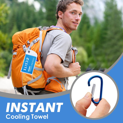 CSITE 4 Pack Cooling Towels (47"x12") for Neck and Face, Ice Towel for Hot Weather, Soft Breathable Chilly Gym Towels, Microfiber Towel for Work Out, Yoga, Running, Camping & More Activities