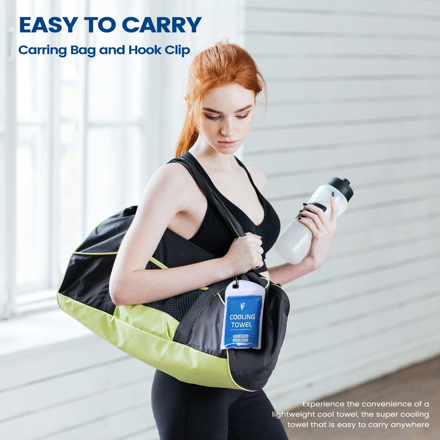 Clothirily Cooling Towels for Women Men, Breathable Cooling Towels for Neck and Face, Workout Towel for Hot Weather, Sweat Towel for Gym Yoga, Camping, Fitness, Running, Traveling, 6 Pack 40"x12"