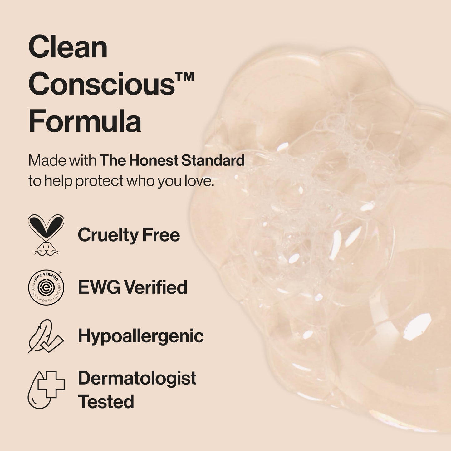 The Honest Company Foaming Bubble Bath & Baby Wash, Tear-Free, Hypoallergenic, Natural Formula, Lavender Calm Scent, 12 fl oz