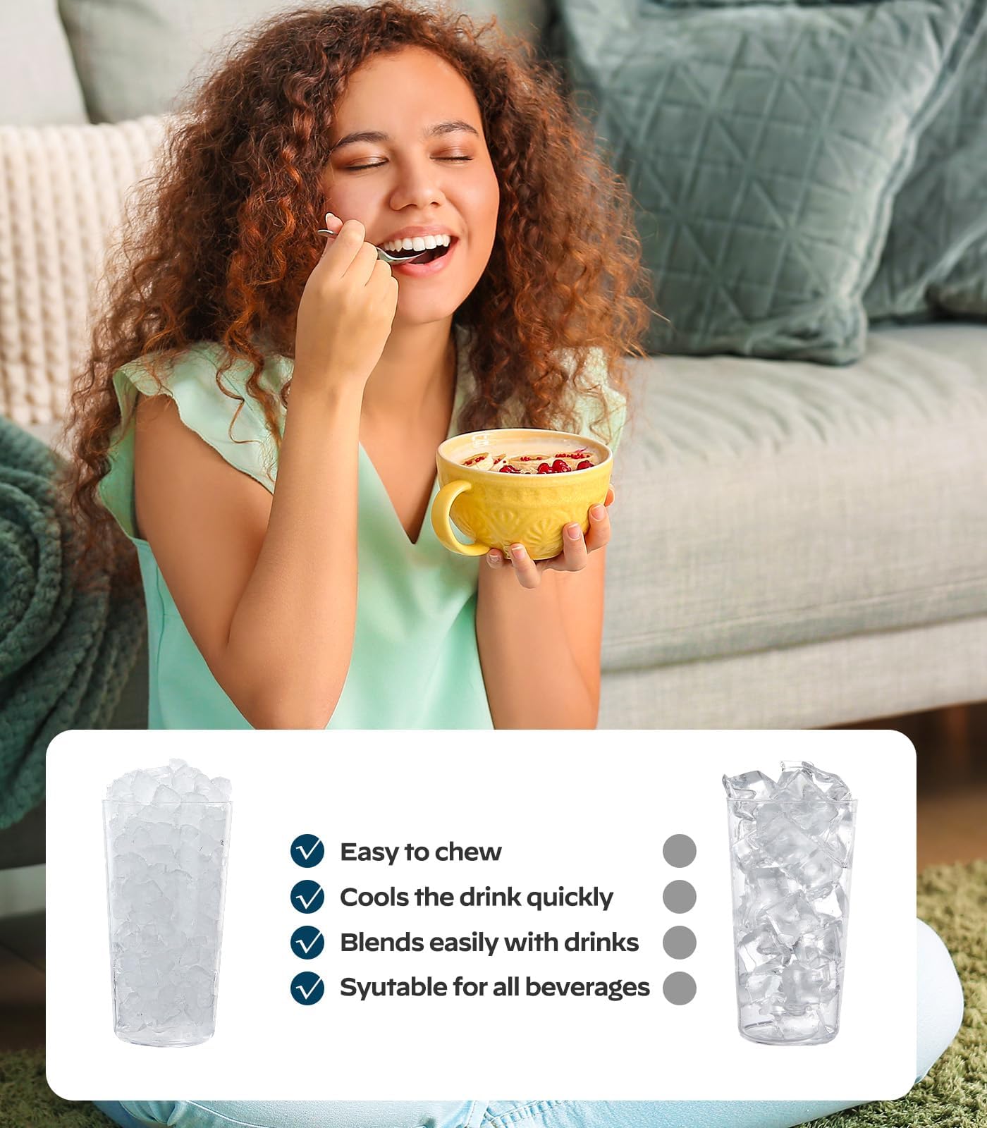 Silonn Countertop Ice Maker with 2.5L Expandable Ice Basket, 26.5lbs/24H, 9 Cubes in 6 Mins, 2 Ice Sizes, Self-Cleaning & LED Touch Control for Home Kitchen Office
